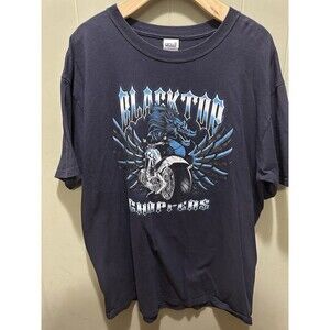 VTG Black Top Choppers Wicked Dragon Men’s Shirt Sz XL Pre Shrunk